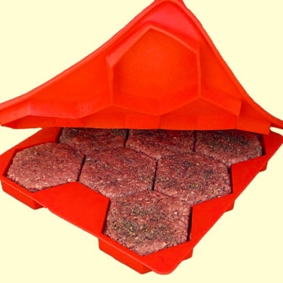 Burger Press and Freezer Container Shape+Store Burger Master Sliders - Picture 1 of 3